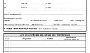 Fiches machines